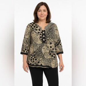 Carolina Colors Cato Blouse Size 3X